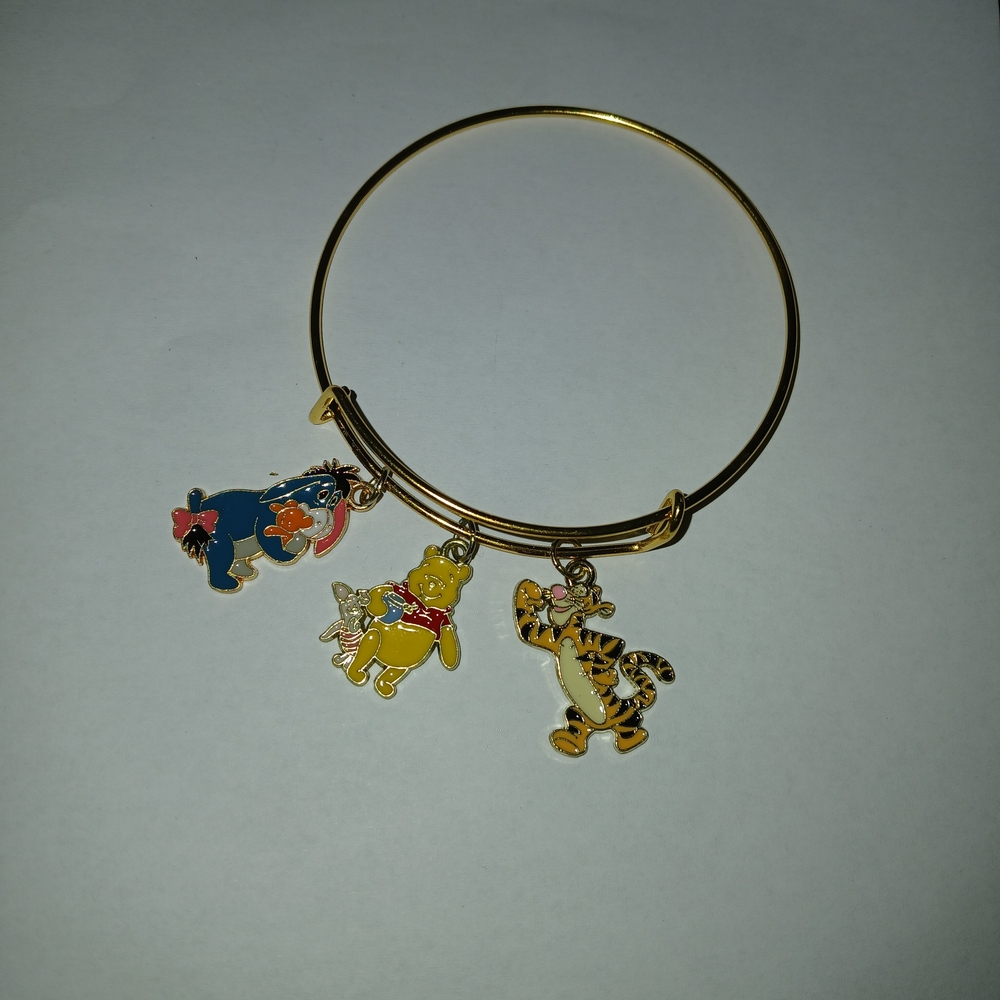 Winnie The Pooh And Friends Bracelet with Character Charms